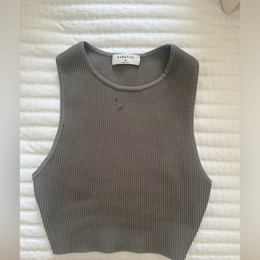 Aritzia babaton ribbed halter top
